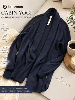 Lululemon Cabin Yogi Cashmere Blend Wrap
